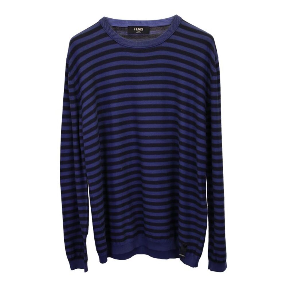 Fendi Stripe Sweater in Blue Cashmere